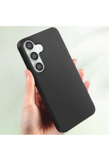 Cover in silicone per Samsung Galaxy S23 FE Mayaxess protezione flessibile - nera