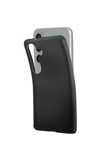 Cover in silicone per Samsung Galaxy S23 FE Mayaxess protezione flessibile - nera