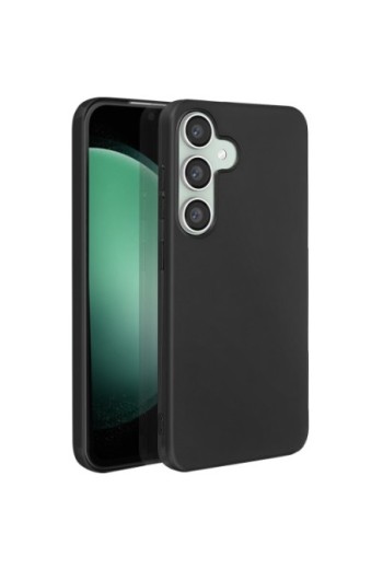 Cover in silicone per Samsung Galaxy S23 FE Mayaxess protezione flessibile - nera