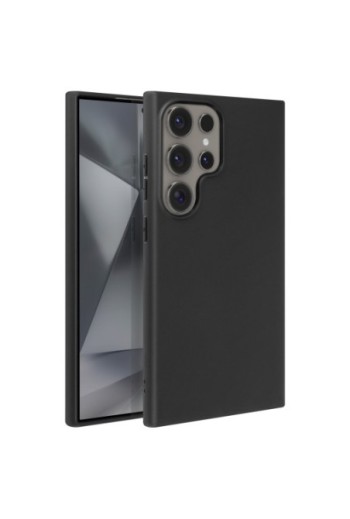 Cover in silicone per Samsung Galaxy S24 Ultra Mayaxess protezione flessibile - nera