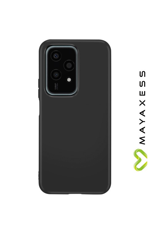 Cover in silicone per Honor 200 Lite Mayaxess protezione flessibile - nera