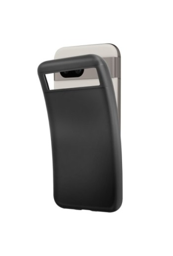 Cover in silicone per Google Pixel 8a Mayaxess protezione flessibile - nera