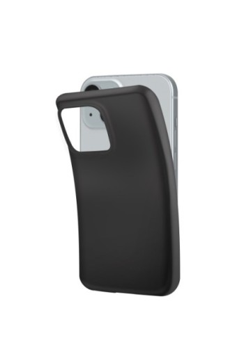 Cover in silicone per iPhone 15 Mayaxess protezione flessibile - nera