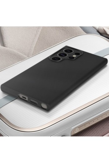 Cover flessibile per Samsung Galaxy S24 Ultra silicone opaco - nera