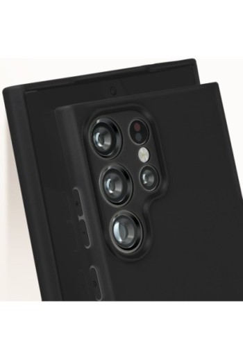 Cover flessibile per Samsung Galaxy S24 Ultra silicone opaco - nera
