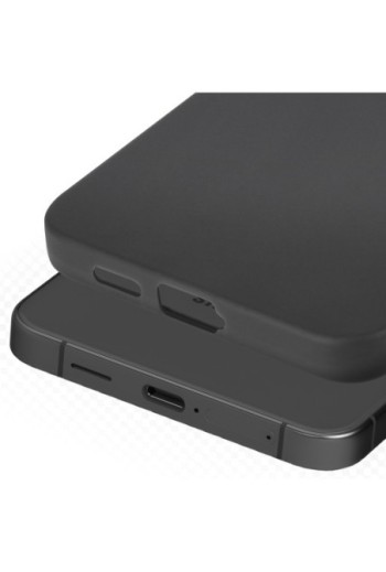 Cover flessibile per Samsung Galaxy S24 silicone opaco - nera