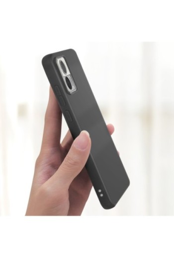 Cover flessibile per Motorola Edge 30 Neo silicone opaco - nera