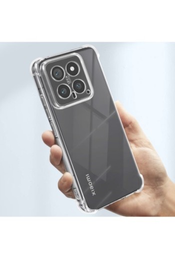 Cover bumper per Xiaomi 14 silicone sottile - trasparente