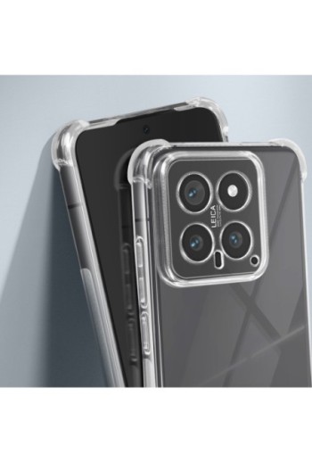 Cover bumper per Xiaomi 14 silicone sottile - trasparente