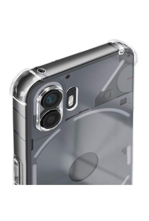Cover bumper per Nothing Phone 2 silicone sottile - trasparente