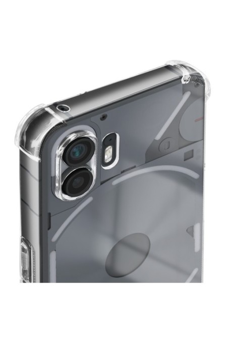 Cover bumper per Nothing Phone 2 silicone sottile - trasparente