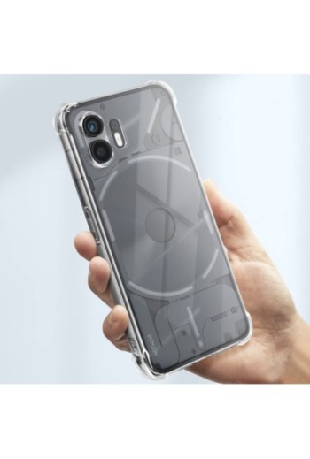 Cover bumper per Nothing Phone 2 silicone sottile - trasparente