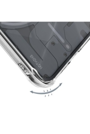 Cover bumper per Nothing Phone 2 silicone sottile - trasparente