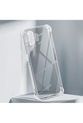 Cover bumper per Nothing Phone 2 silicone sottile - trasparente
