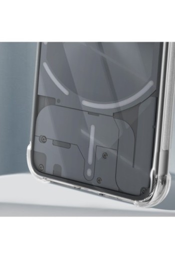 Cover bumper per Nothing Phone 2 silicone sottile - trasparente