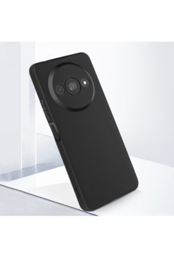 Cover silicone nero opaco fotocamera protetta per Xiaomi Redmi A3