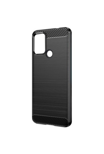 Cover flessibile per Nokia C22 effetto carbonio – nera