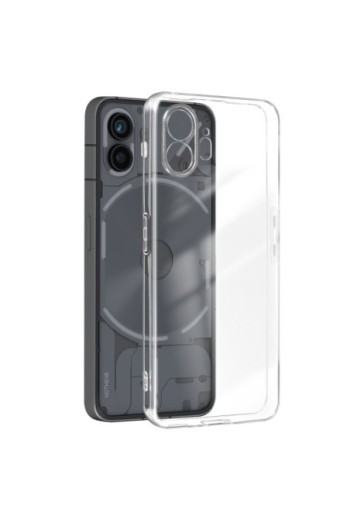 Cover per Nothing Phone 2 - silicone flessibile trasparente fotocamera protetta