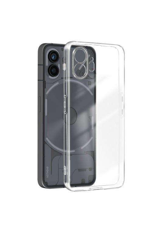 Cover per Nothing Phone 2 - silicone flessibile trasparente fotocamera protetta