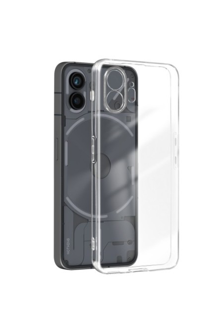 Cover per Nothing Phone 2 - silicone flessibile trasparente fotocamera protetta