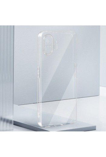 Cover per Nothing Phone 2 - silicone flessibile trasparente fotocamera protetta