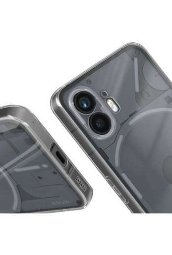Cover per Nothing Phone 2 - silicone flessibile trasparente fotocamera protetta