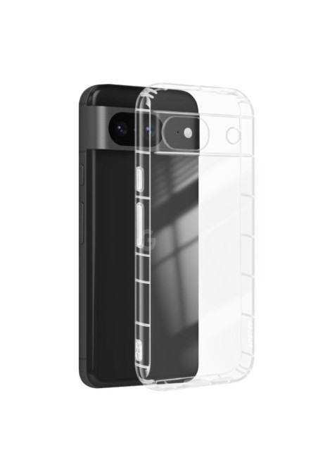 Cover per Google Pixel 8a - silicone flessibile trasparente fotocamera protetta