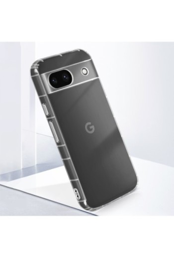 Cover per Google Pixel 8a - silicone flessibile trasparente fotocamera protetta