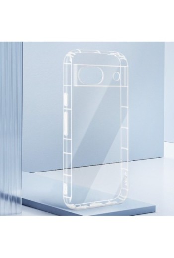 Cover per Google Pixel 8a - silicone flessibile trasparente fotocamera protetta