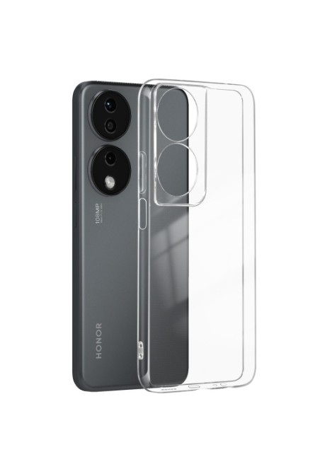Cover silicone per Honor 90 Smart - trasparente fotocamera protetta