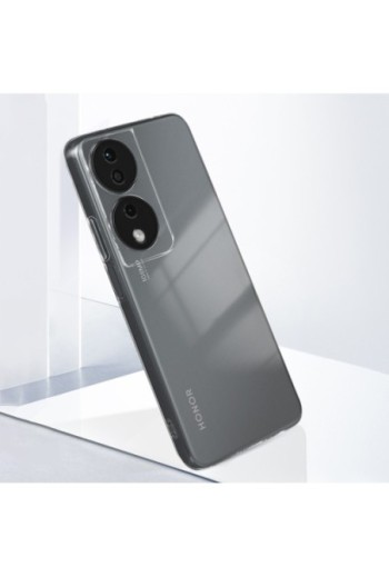 Cover silicone per Honor 90 Smart - trasparente fotocamera protetta