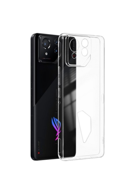 Cover silicone trasparente fotocamera protetta per Asus ROG Phone 8 5G e 8 Pro 5G