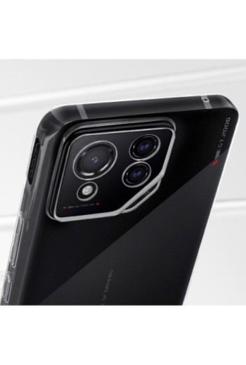 Cover silicone trasparente fotocamera protetta per Asus ROG Phone 8 5G e 8 Pro 5G