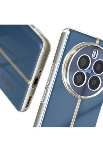 Cover silicone trasparente fotocamera protetta per Realme 12 Pro 5G e 12 Pro Plus 5G