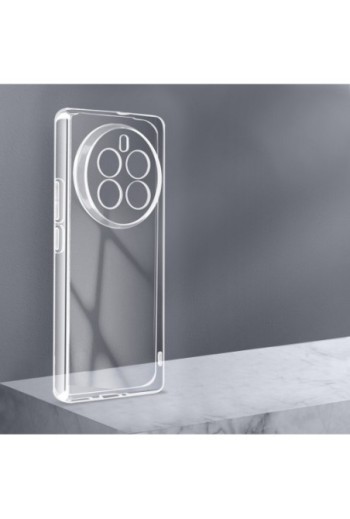 Cover silicone trasparente fotocamera protetta per Realme 12 Pro 5G e 12 Pro Plus 5G