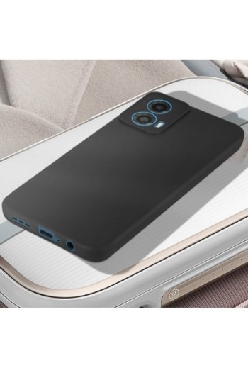 Cover flessibile per Motorola Moto G34 5G silicone opaco - nero
