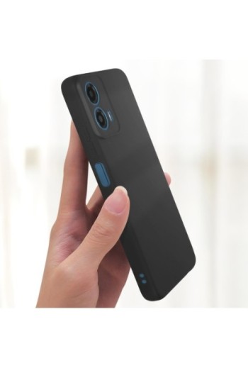 Cover flessibile per Motorola Moto G34 5G silicone opaco - nero