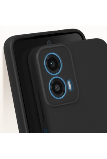 Cover flessibile per Motorola Moto G34 5G silicone opaco - nero