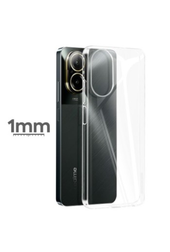 Cover per Realme C67 in silicone sottile 1 mm - trasparente