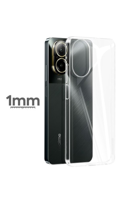 Cover per Realme C67 in silicone sottile 1 mm - trasparente
