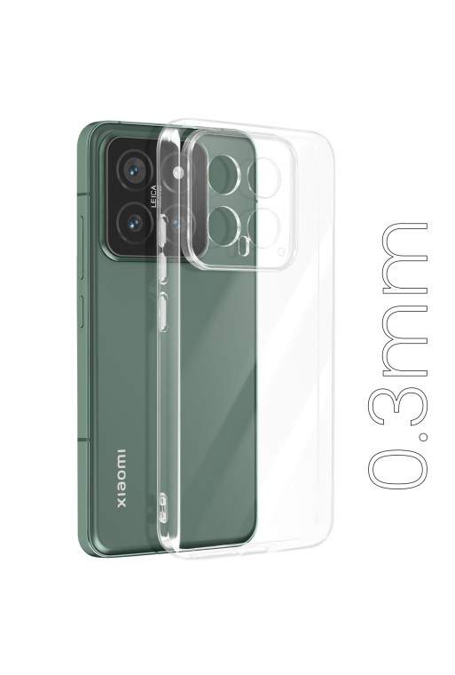 Cover extra-sottile 0 3 mm per Xiaomi 14 - silicone trasparente