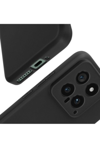 Cover flessibile per Xiaomi 14 silicone opaco - nero
