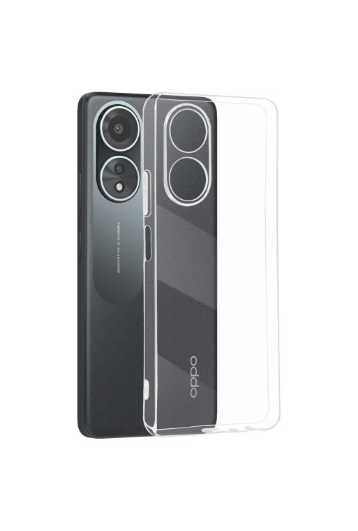 Cover per Oppo A58 4G - silicone trasparente fotocamera protetta
