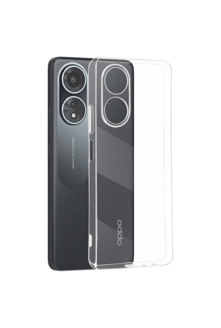 Cover per Oppo A58 4G - silicone trasparente fotocamera protetta