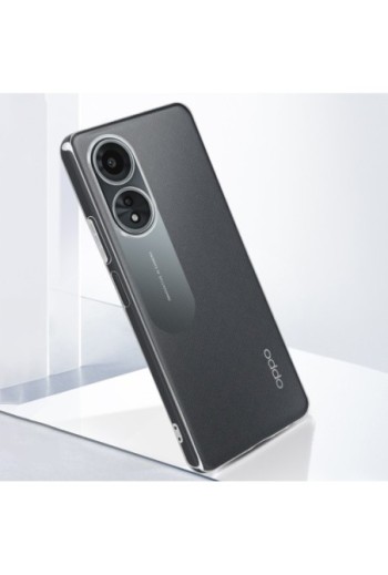 Cover per Oppo A58 4G - silicone trasparente fotocamera protetta