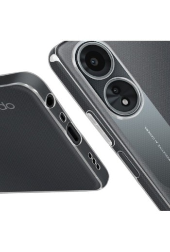 Cover per Oppo A58 4G - silicone trasparente fotocamera protetta