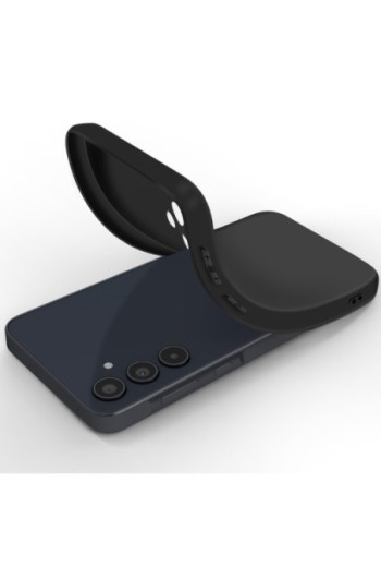 Cover per Samsung Galaxy A35 5G - silicone nero opaco fotocamera protetta