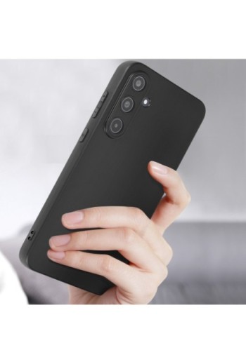 Cover per Samsung Galaxy A35 5G - silicone nero opaco fotocamera protetta