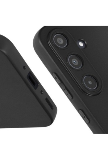 Cover per Samsung Galaxy A35 5G - silicone nero opaco fotocamera protetta