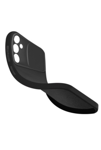Cover in silicone per Samsung Galaxy A25 5G coprifotocamera scorrevole - nera